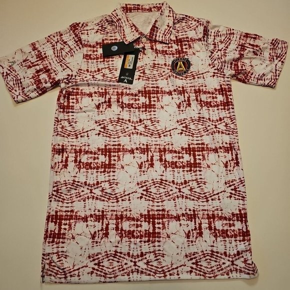 NWT Atlanta United FC Soccer Men's Antigua Golf Polo Shirt Medium New With Tags - Picture 1 of 7